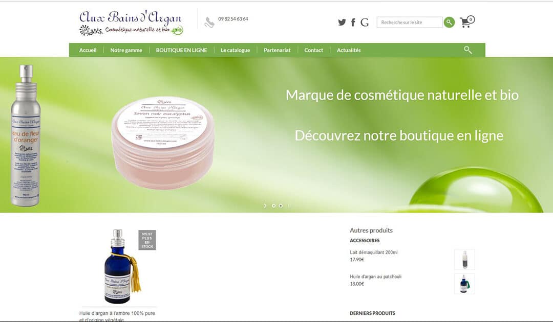 Refonte et création d&rsquo;un site Prestashop sous Woocommerce dans les produits cosmétiques