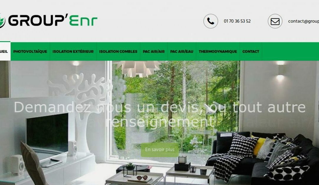 Développement d&rsquo;un site promouvant les énergies renouvelables sur Bordeaux