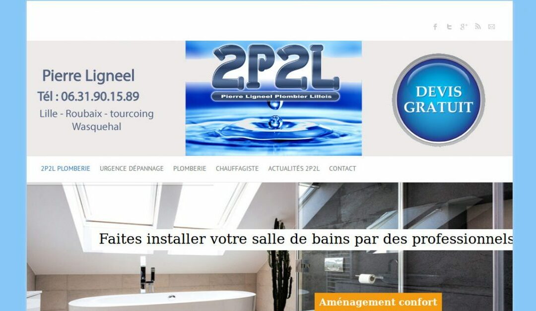 Refonte de site vitrine pour un plombier à Lille (59)