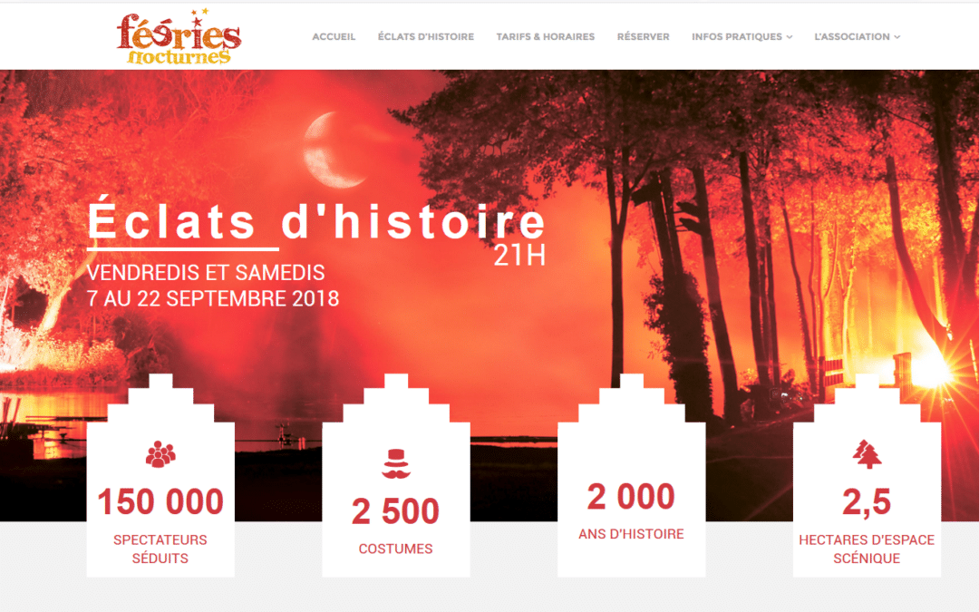 Création du site Internet pour les Fééries Nocturnes