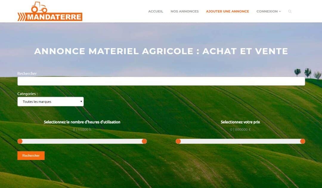 Mandaterre.fr site de petites annonces agricoles achat et vente