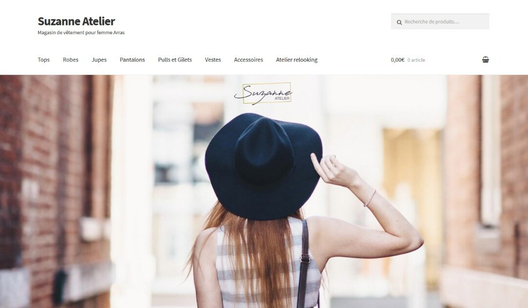 Création de la boutique en ligne de Suzanne Atelier