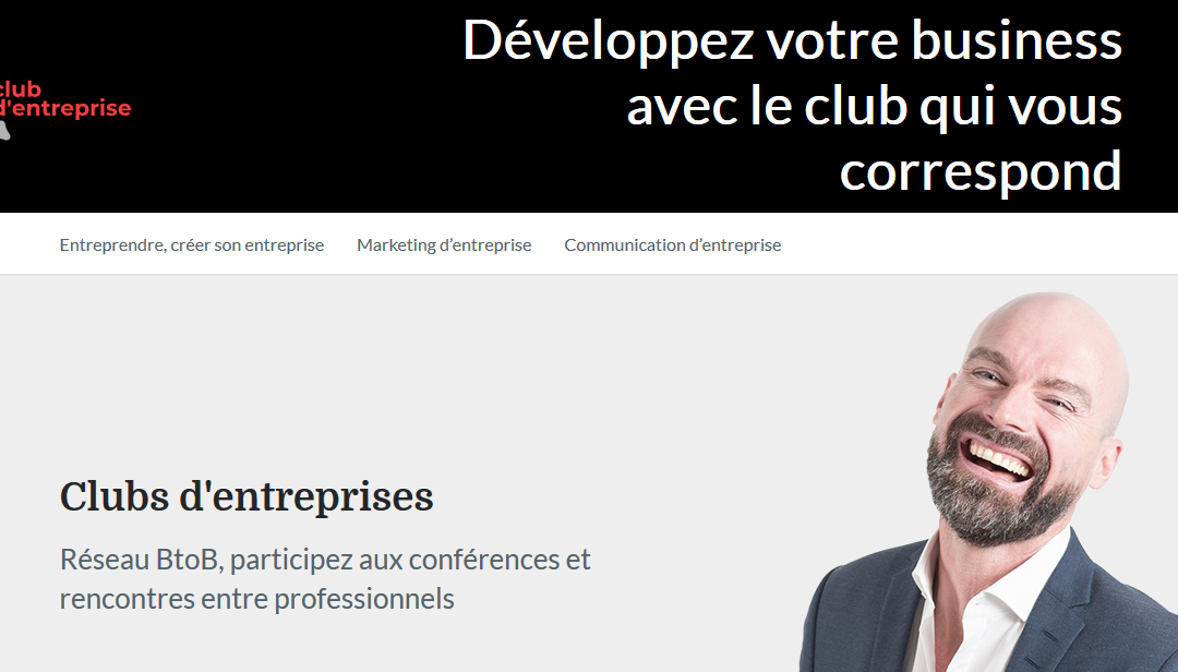 Création d’un site pour les créateurs d’entreprise : Club Entreprise