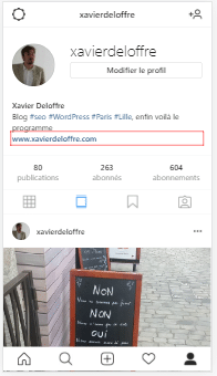 rafraichir via f5 pour voir le bouton de partage d'instagram sur pc