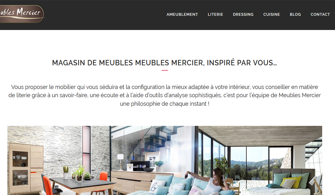 Refonte du site Internet Meubles Mercier