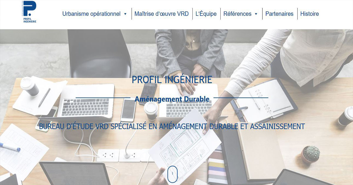 Création du site Internet Profil Ingénierie à Lille