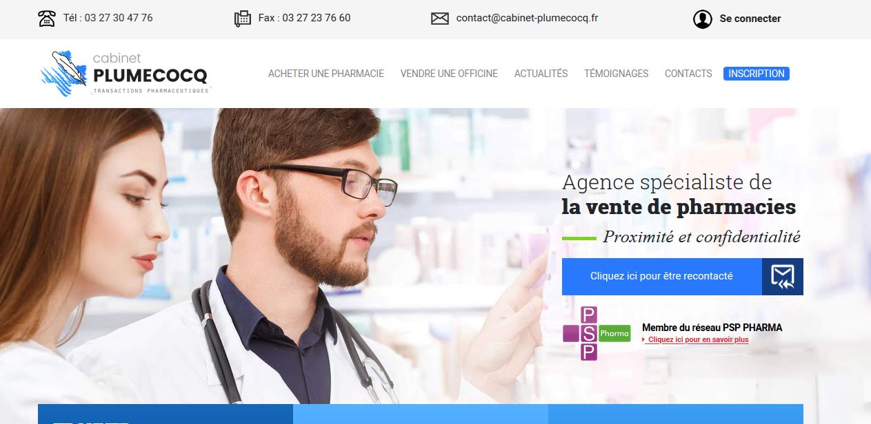 Refonte partielle d’un site d’achat vente de pharmacies
