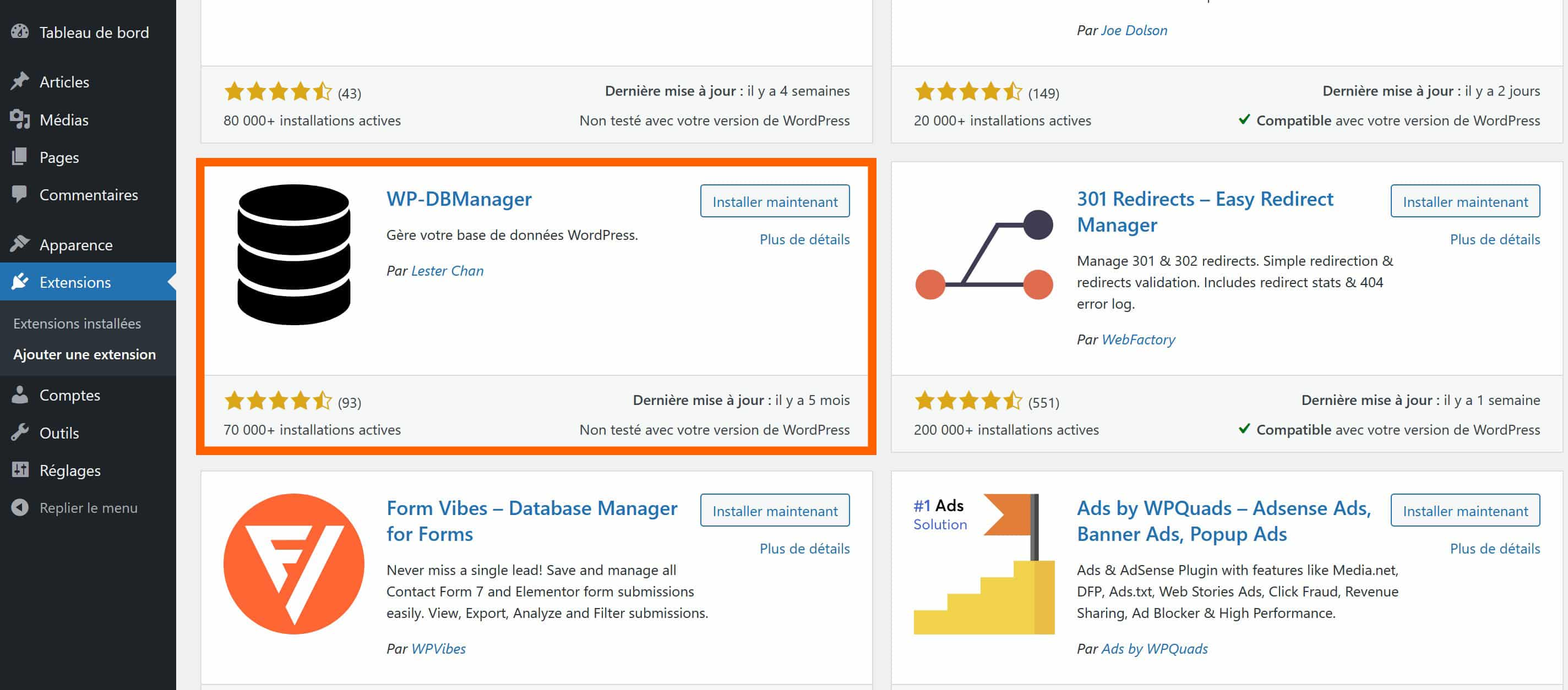 plugin WP manager