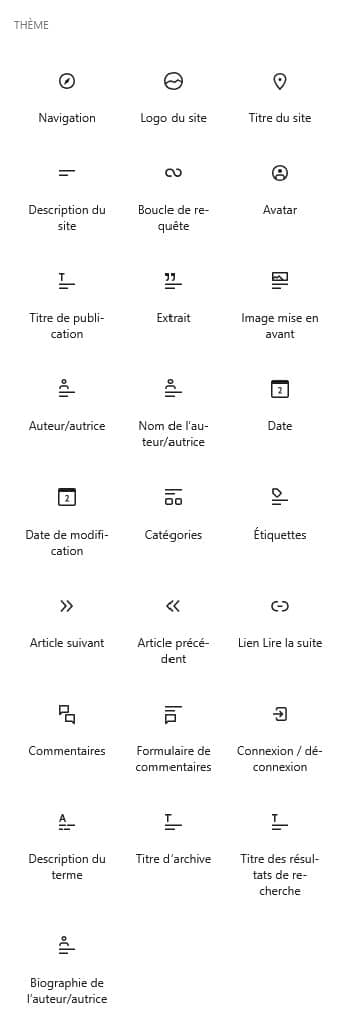 bloc theme gutenberg