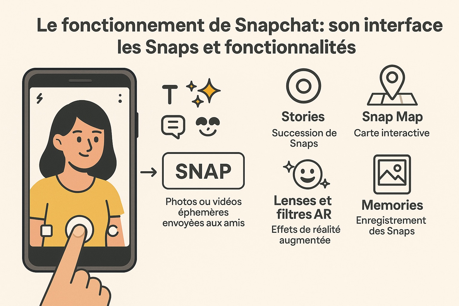 fonctionnement snapchat