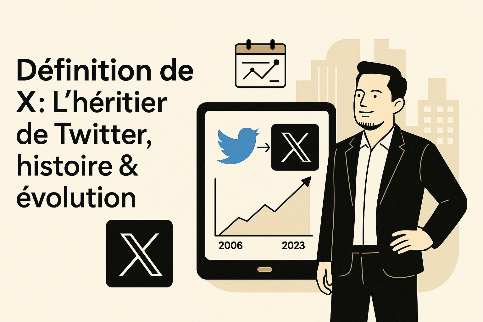 histoire de twitter x