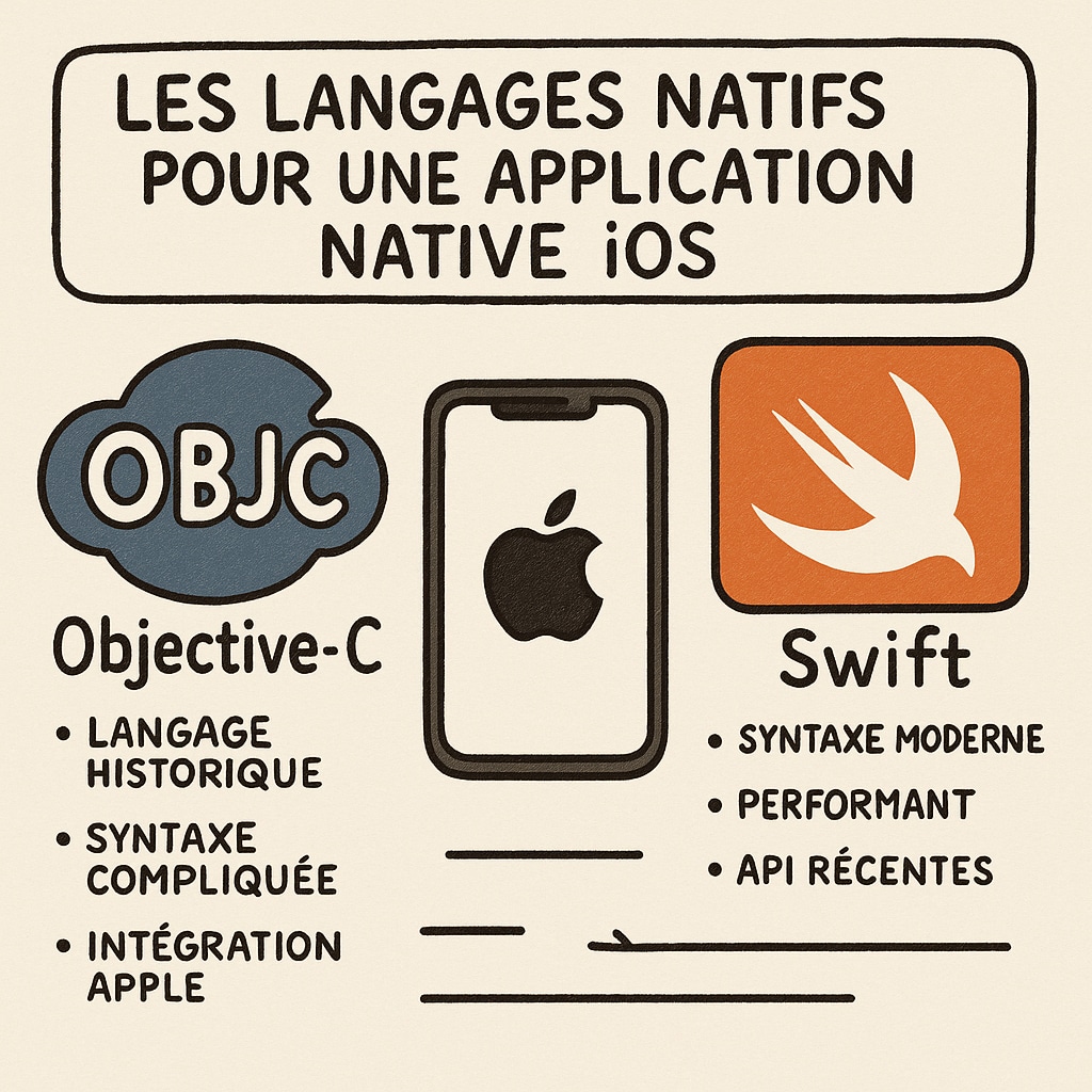 langages application native apple