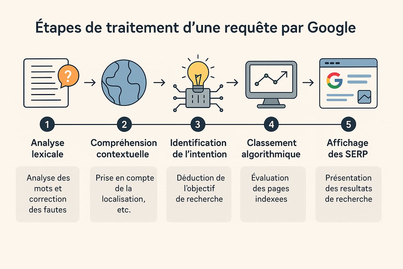 traitement d une requete par google