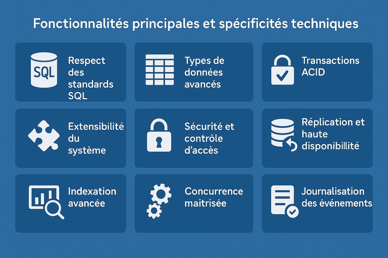 usages de postgreSQL