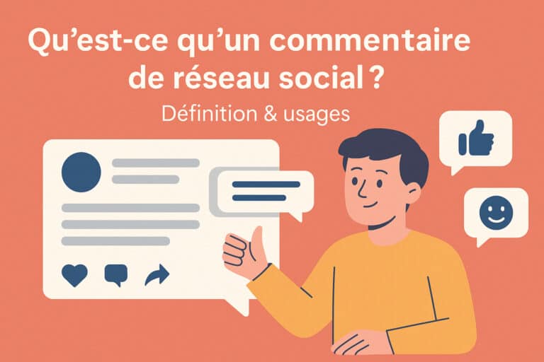 commentaire reseau social definition