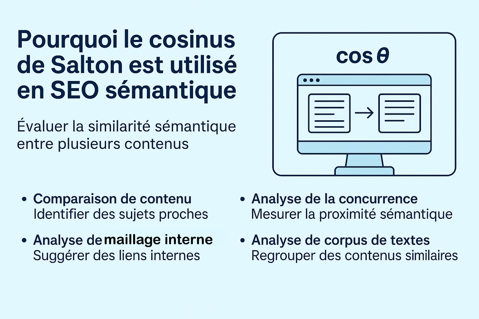 cosinus de salton utilite seo