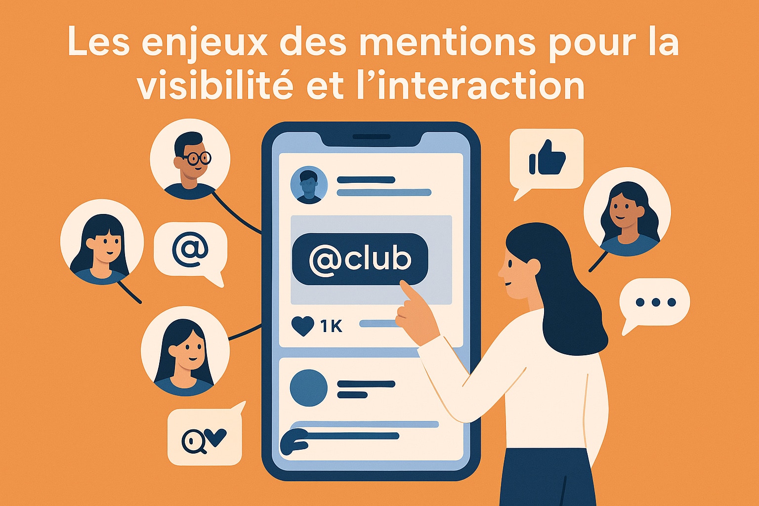 enjeu visibilité mention sur un reseau social