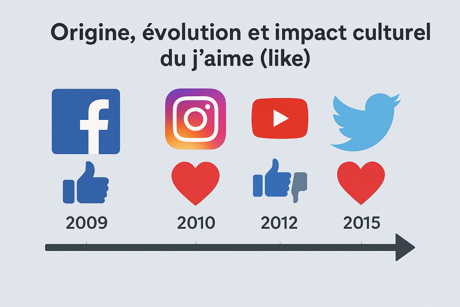 evoultion du like sur les reseaux sociaux