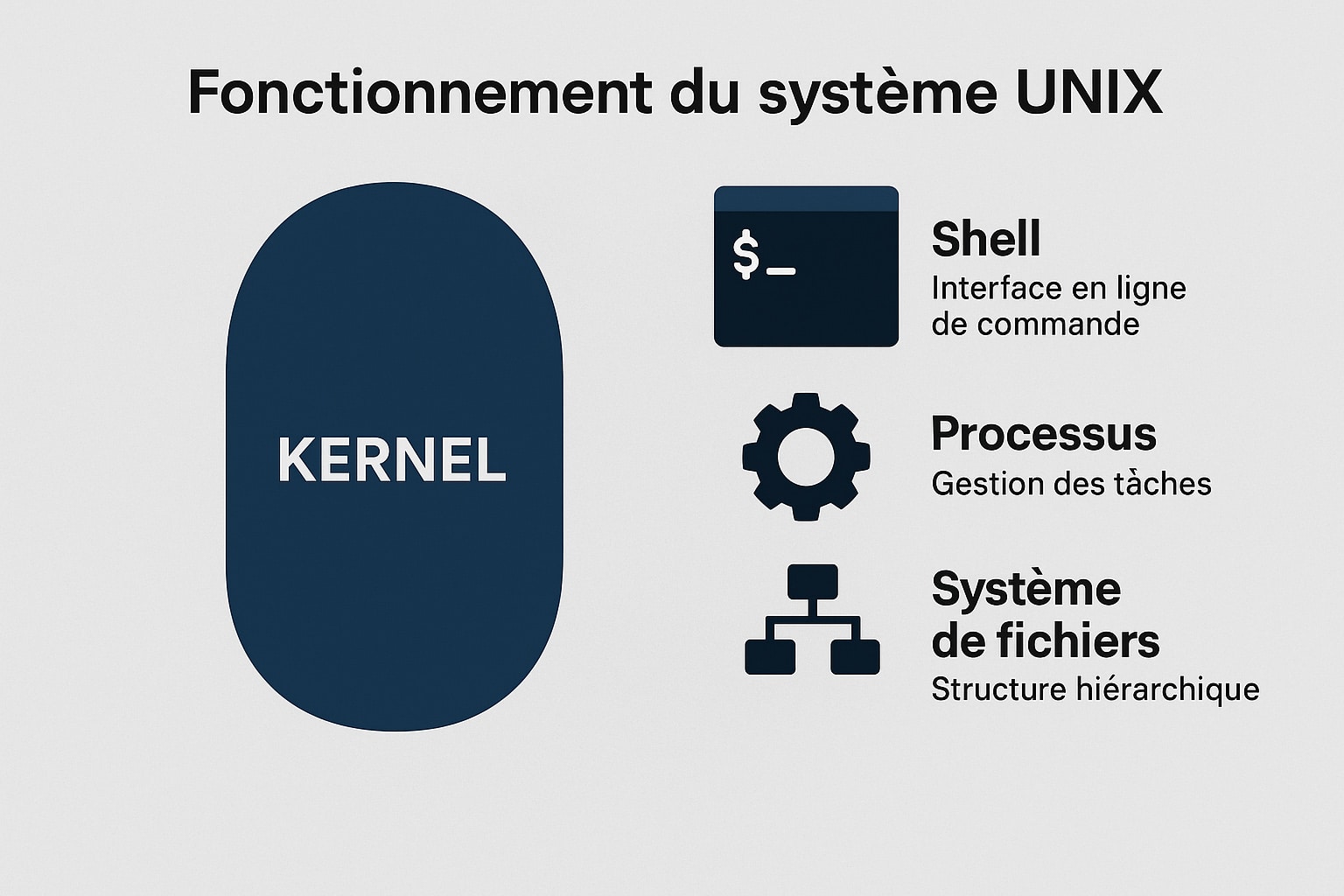 fonctionnement systeme unix