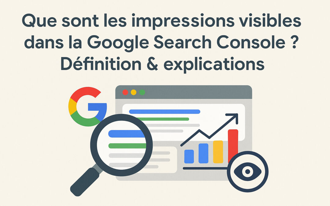 Que sont les impressions visibles dans la Google Search Console ? Définition & explications