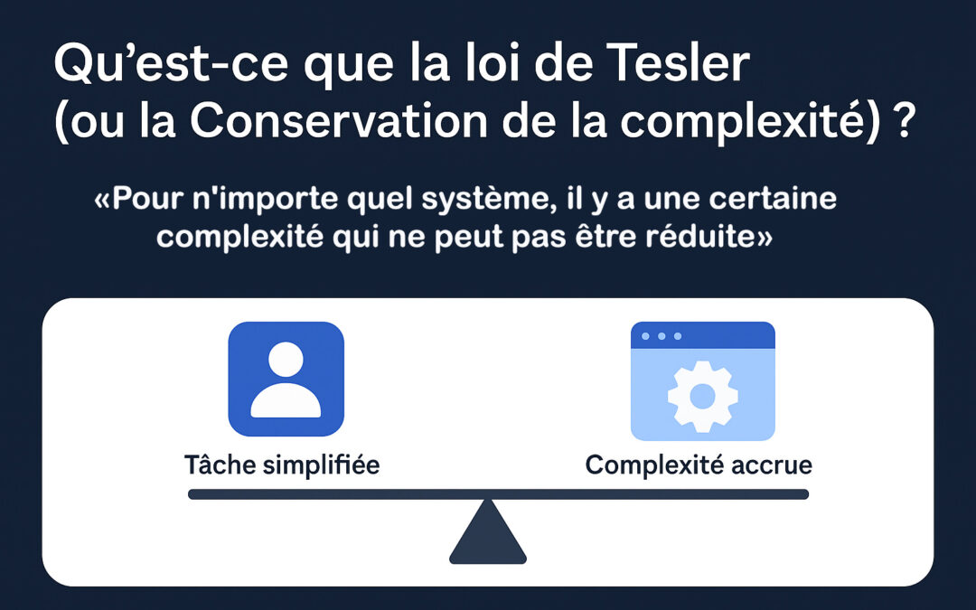 Qu&rsquo;est-ce que la loi de Tesler (ou la Conservation de la complexité) ? Définition & principes