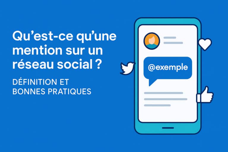 mention reseau social