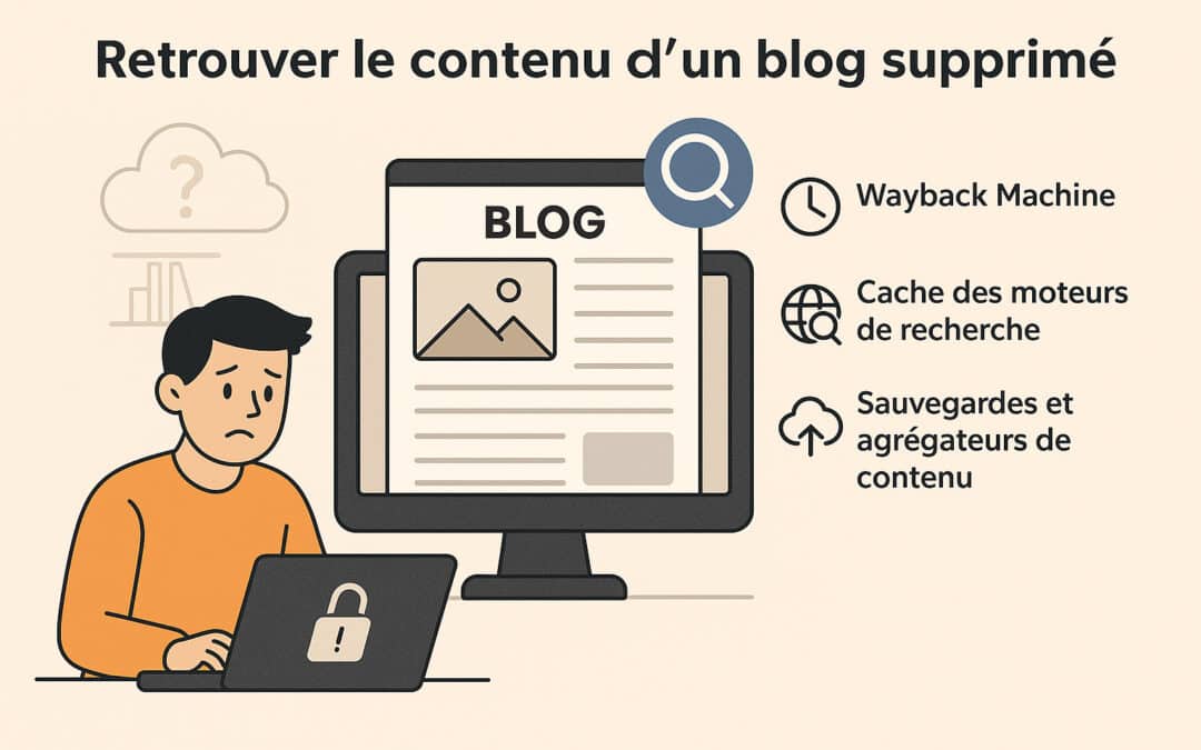 Comment retrouver le contenu d’un blog supprimé ?