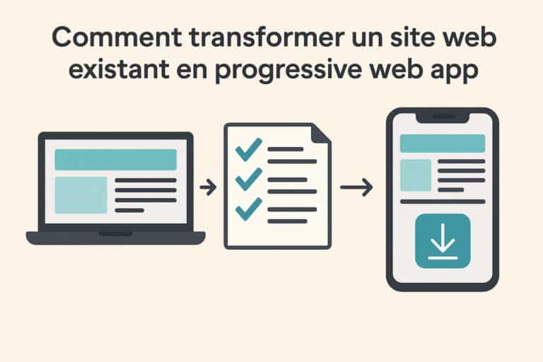 transformer site Web pwa