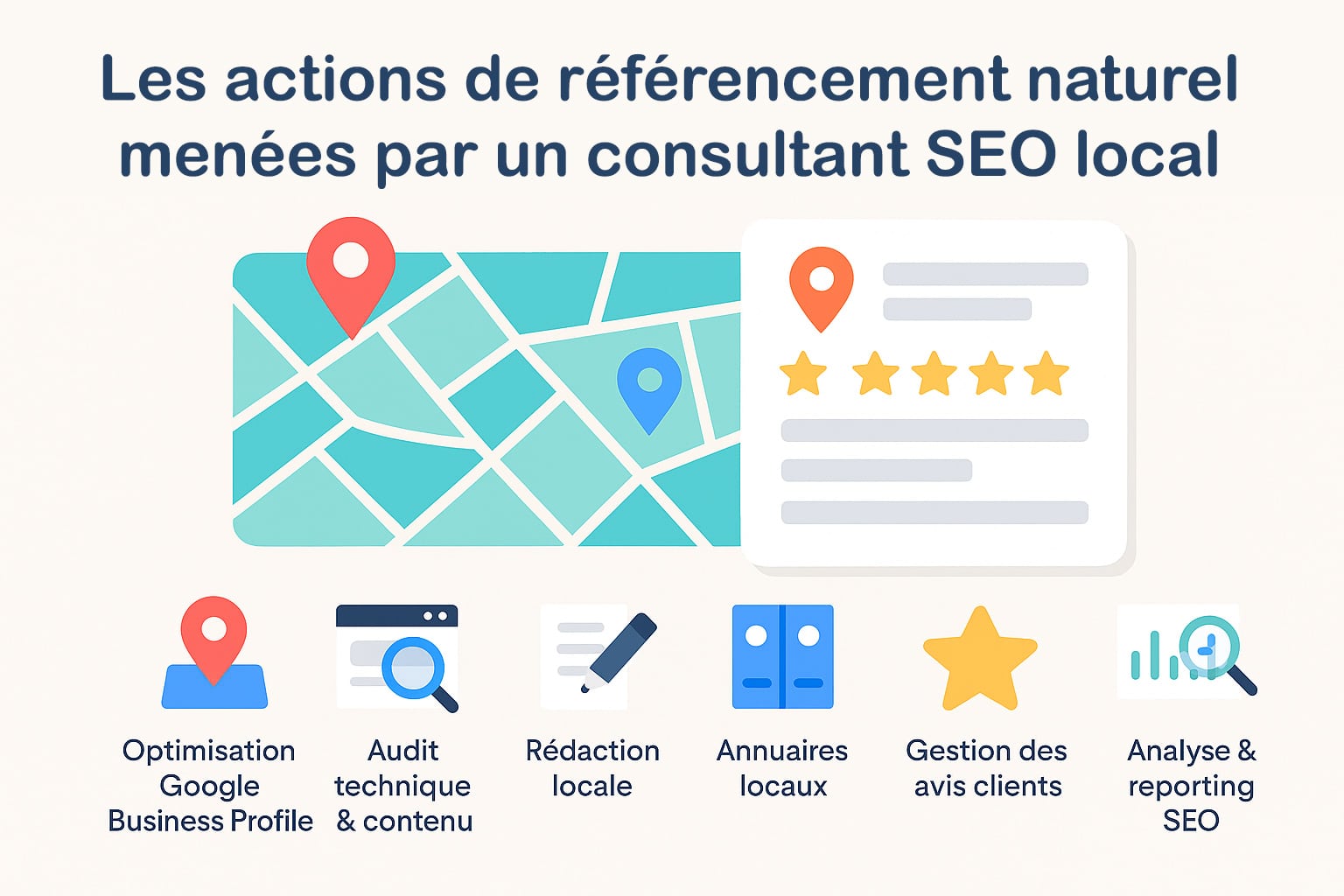 actions referencement consultant seo local