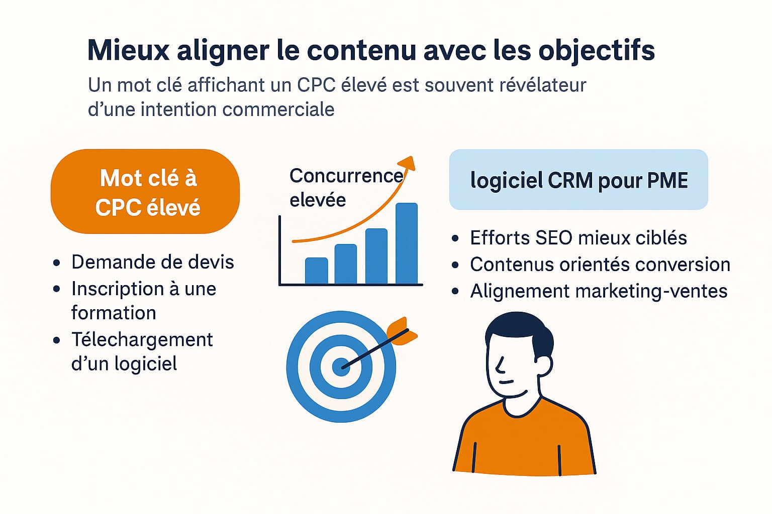 aligner contenu seo avec objectif grace cpc