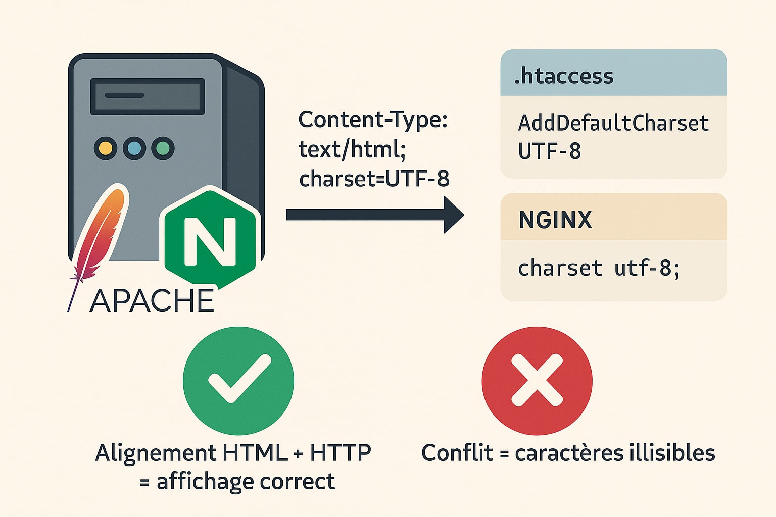aligner l’encodage serveur HTTP