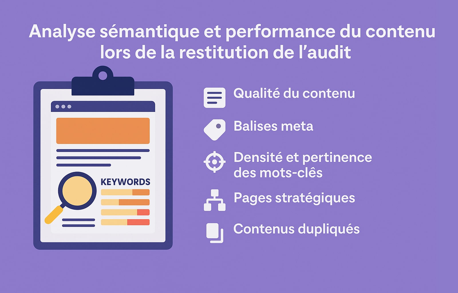 analyse semantique restitution audit seo