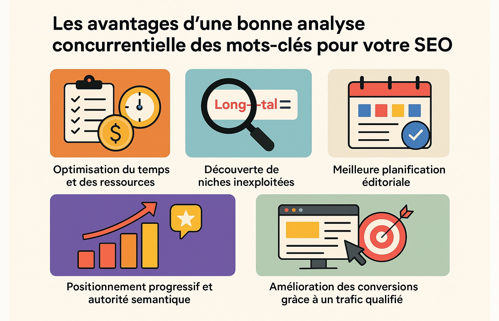 avantage bonne analyse concurrentielle mots clés s+SEO