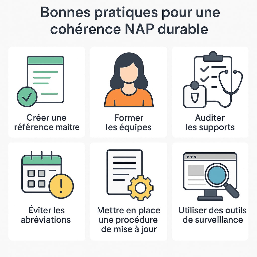 bonnes pratiques coherence nap SEO local