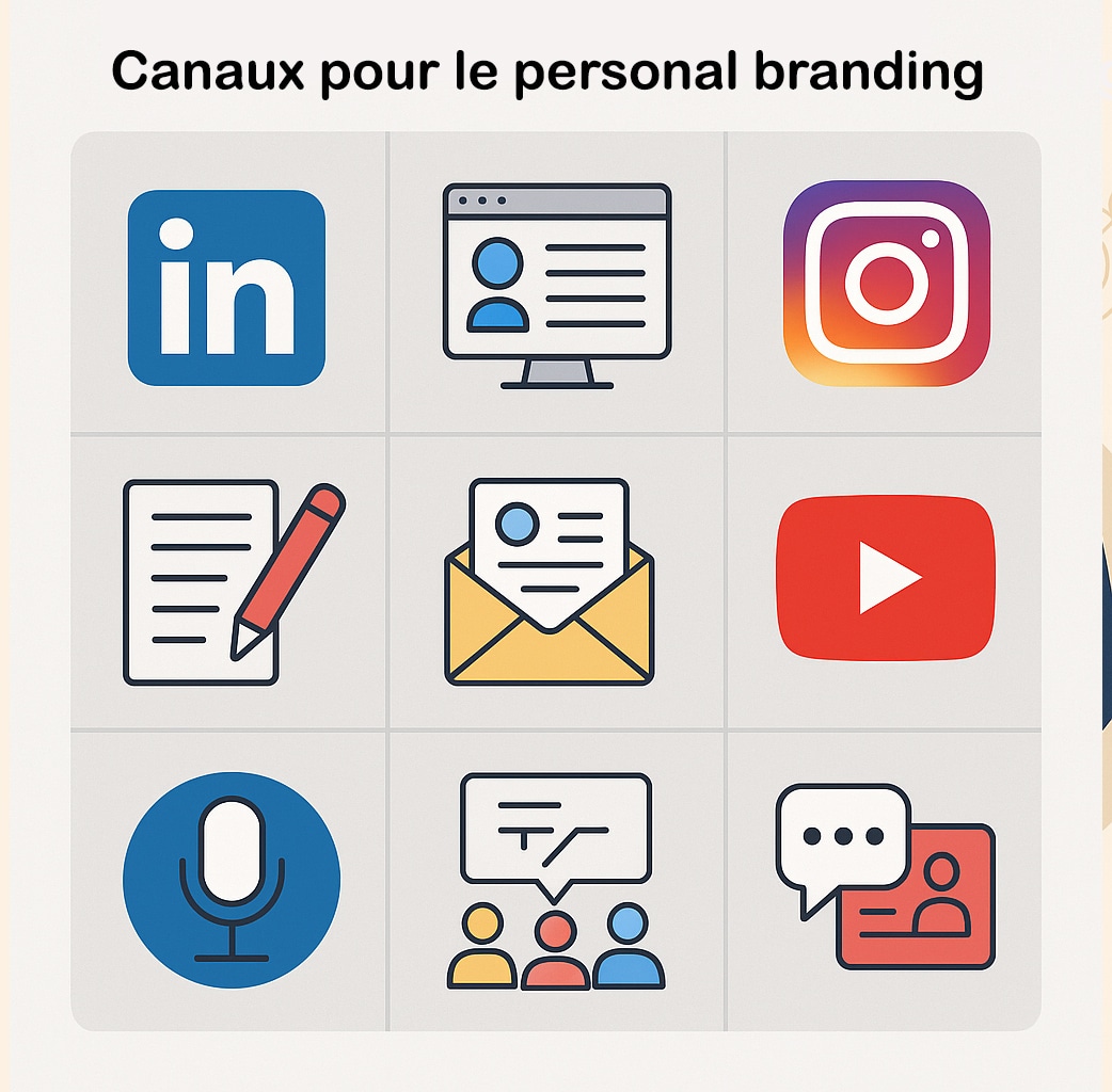 canaux de communication personal branding