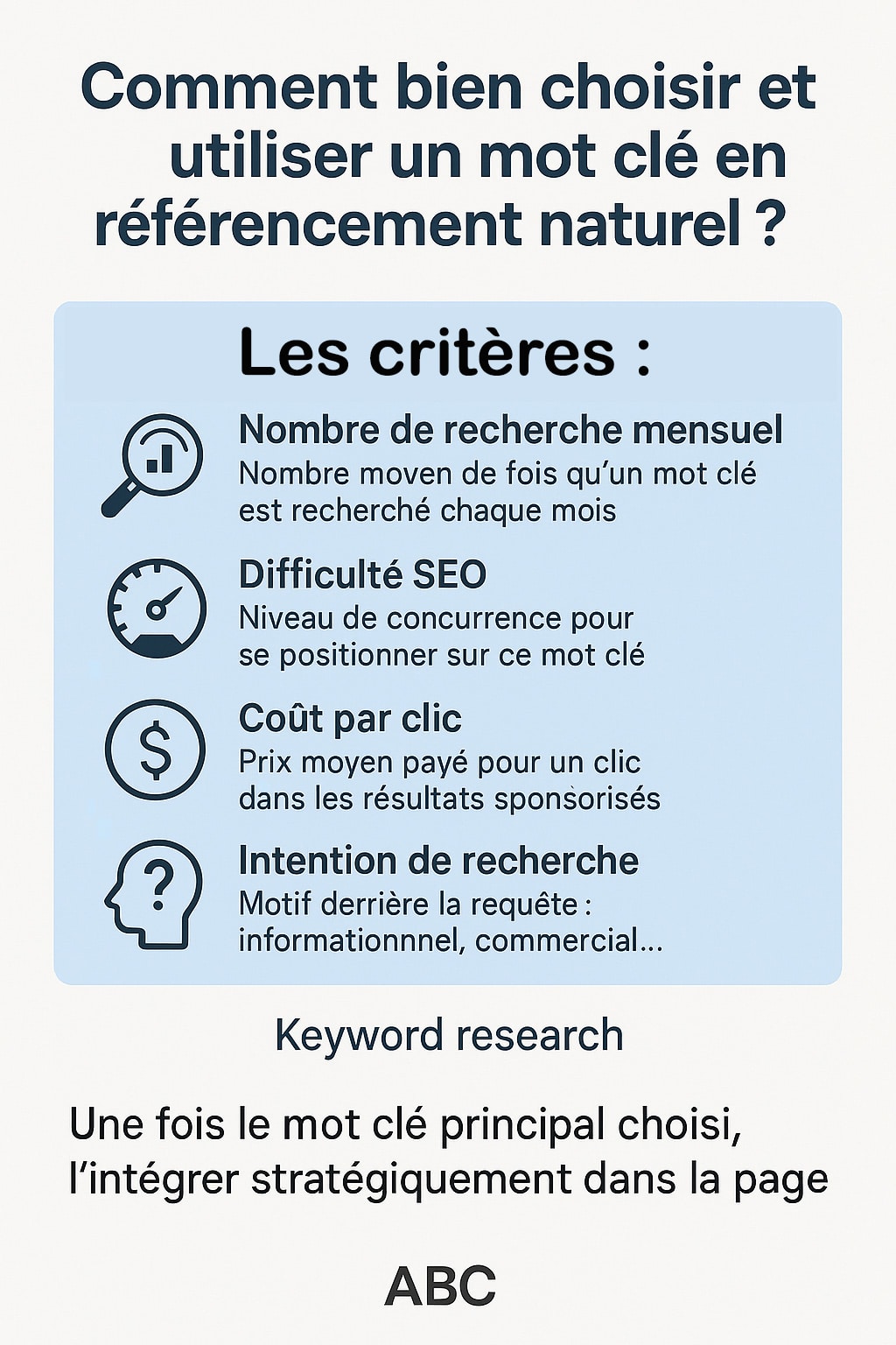 choisir mots clés a utiliser seo
