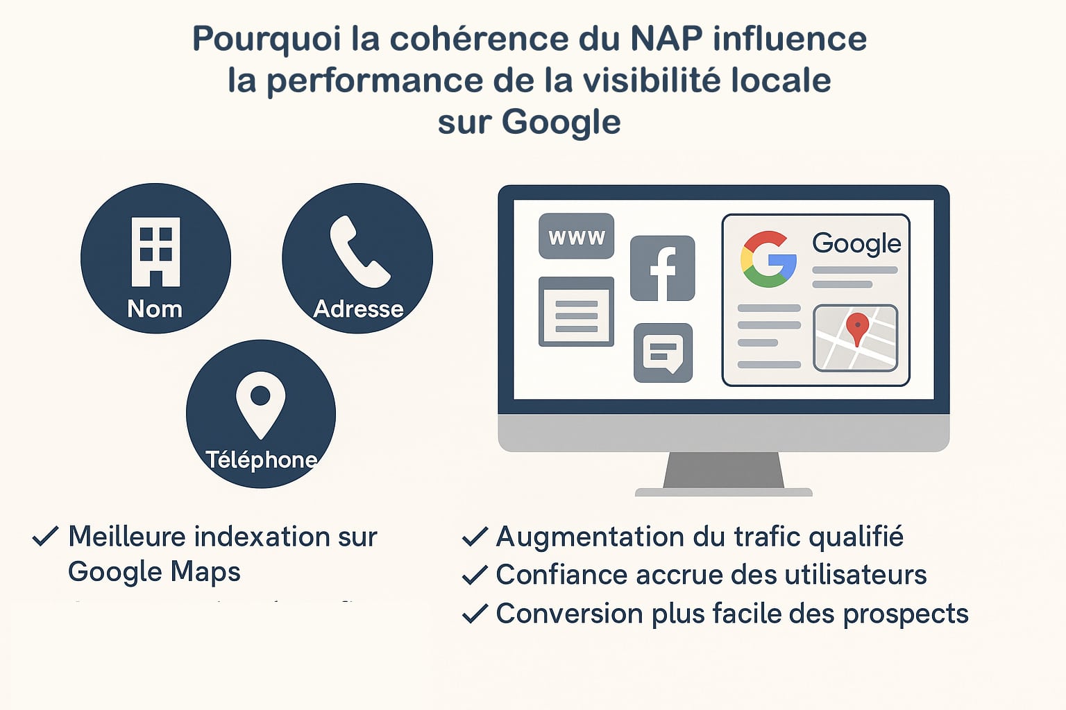 cohérence du NAP performance visibilité locale google
