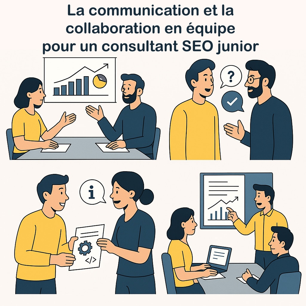 communication et collaboration en equipe consultant seo junior