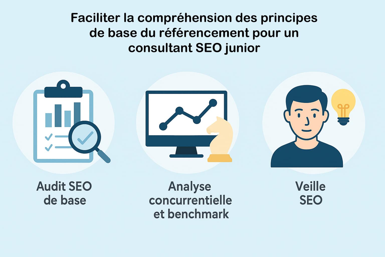comprehension principes de base referencement consultant seo junior