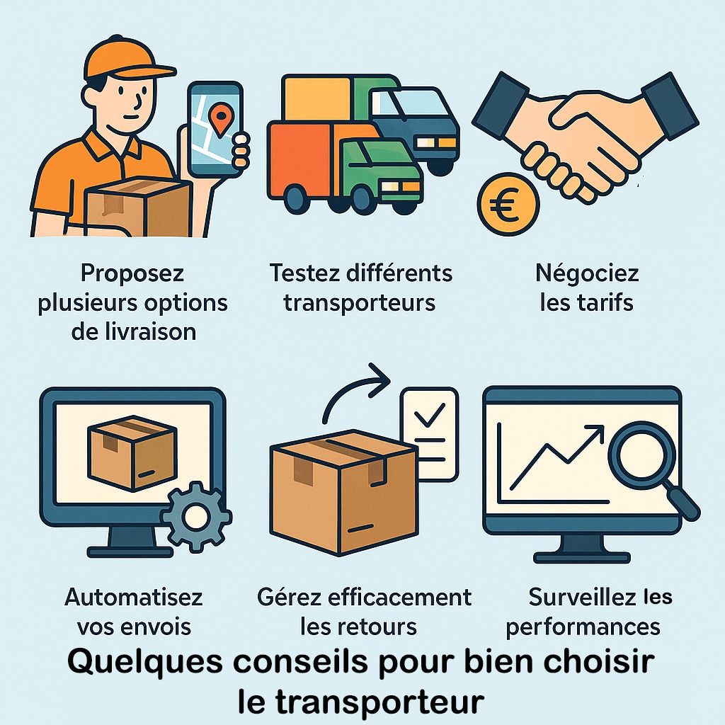 conseils choisir transporteur e-commerce