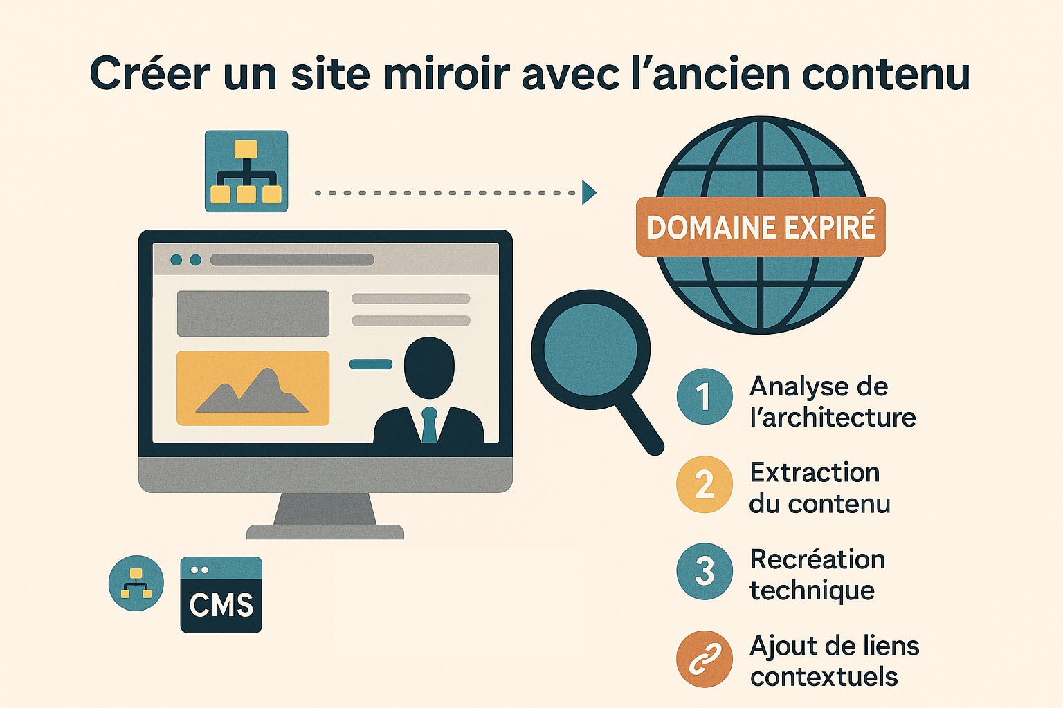 creer site miroir avec ancien contenu