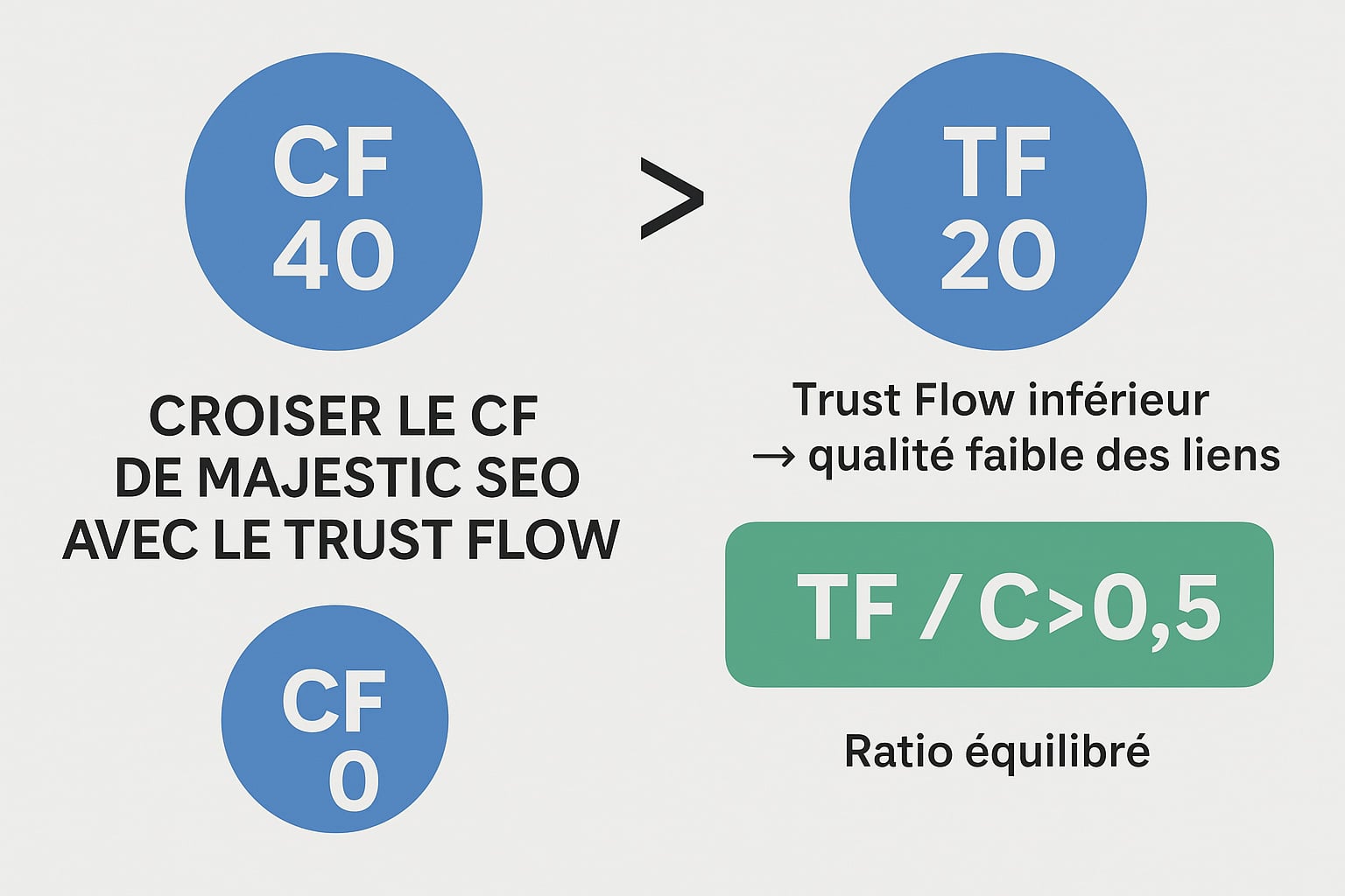 croiser CF et TF de majestic SEO