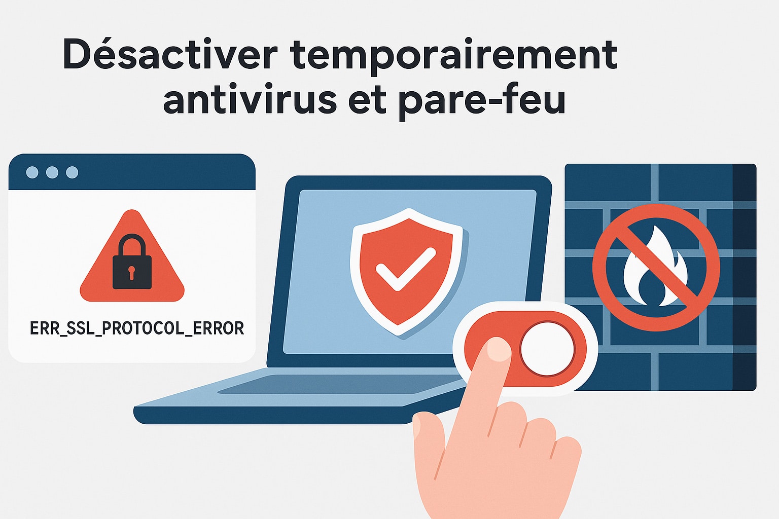 desactiver temporairement antivirus et pare feu