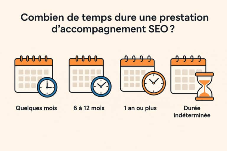 durée accompagnement prestation SEO