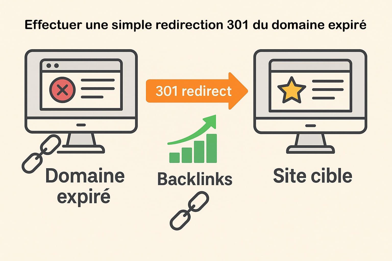 effectuer une redirection 301 du domaine expiré