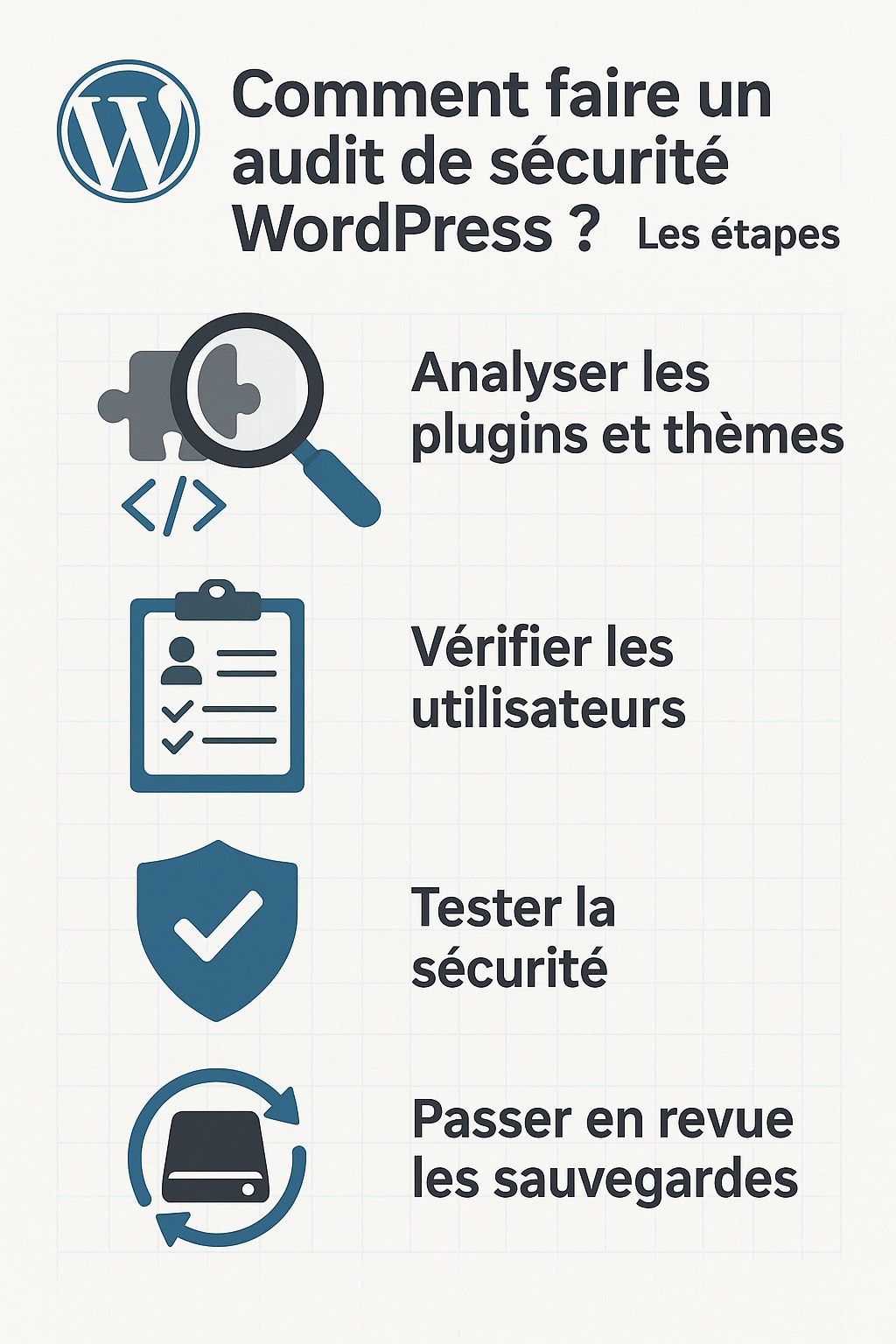 étapes audit securité WordPress