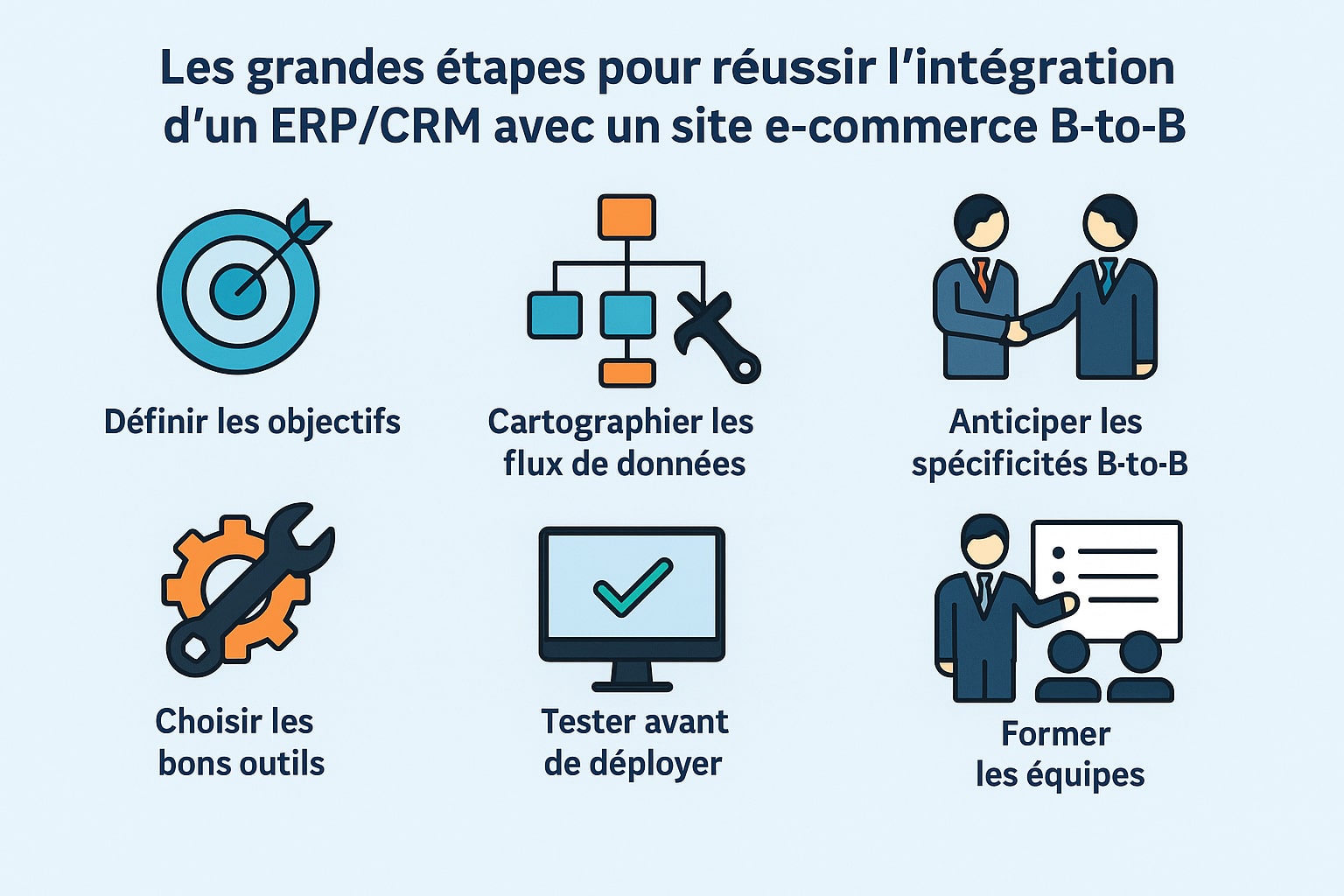 etapes integration erp crm e commerce
