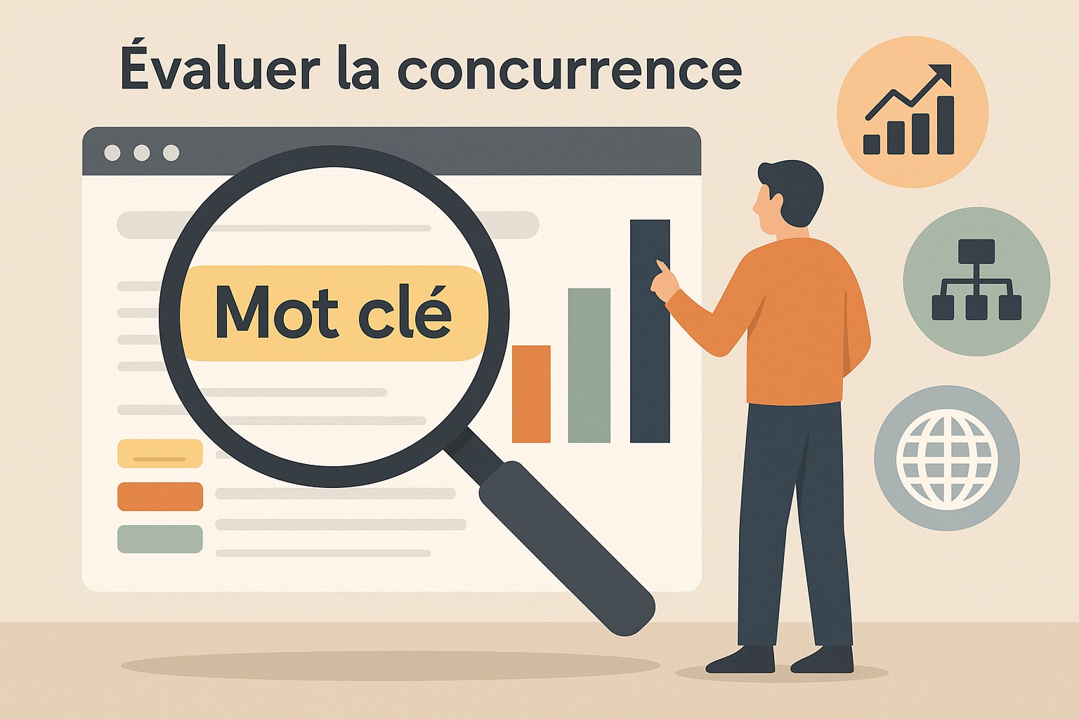 evaluer concurrence mot cle principal