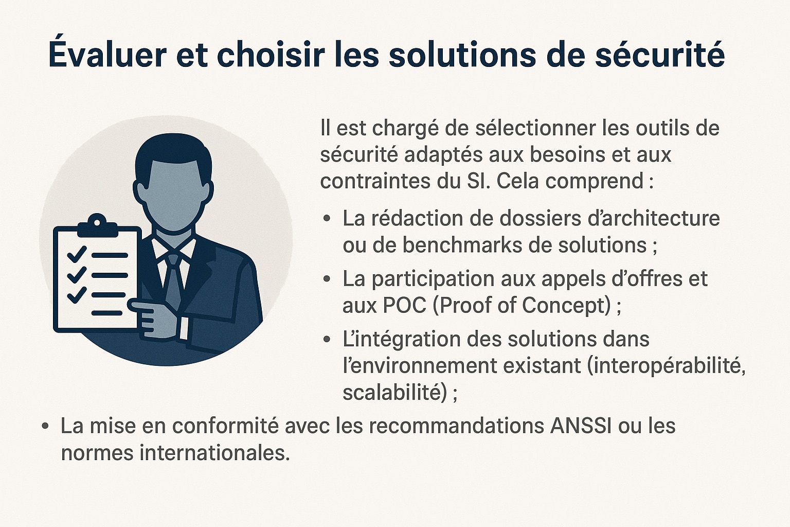 evaluer et choisir les solutions de securite