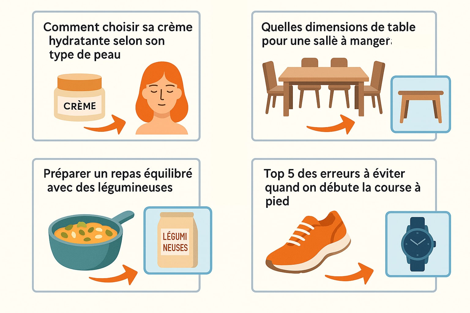 exemples articles de blog e commerce